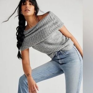 Free People One Jada off Shoulder Sweater M NWOT